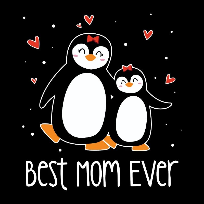 Best Mom Pinguin Muttertag Geschenk Mutter Mama