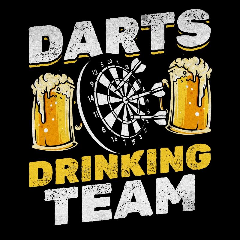 Darts Drinking Team Drôle joueur de fléchettes