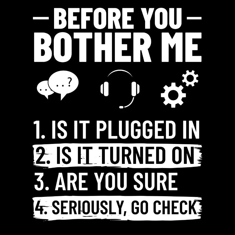 Tech Support IT Technischer Hilfe Helpdesk