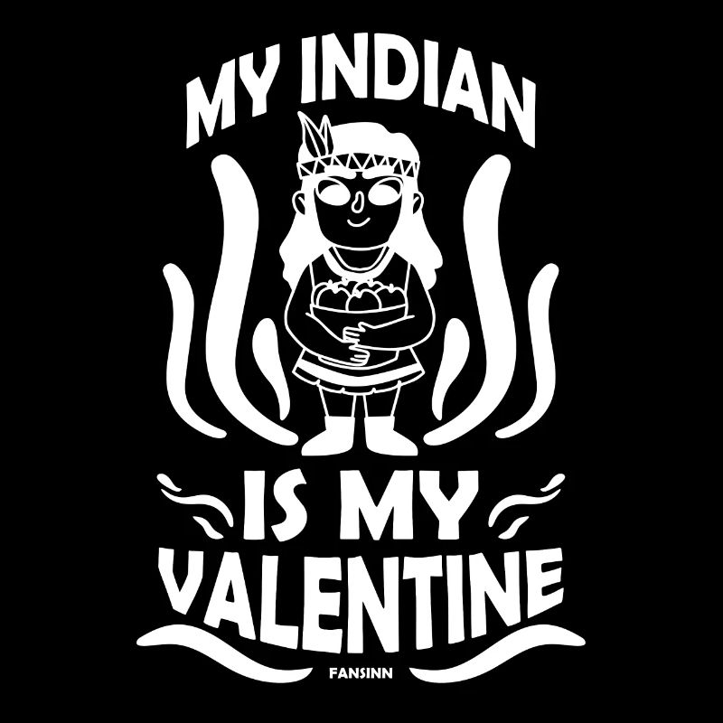 Mon Indien est mon Valentin Peuple Autochtone USA