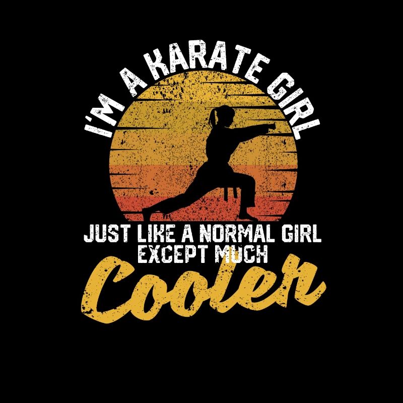 Ich bin ein Karate-Mädchen, genau wie ein normales