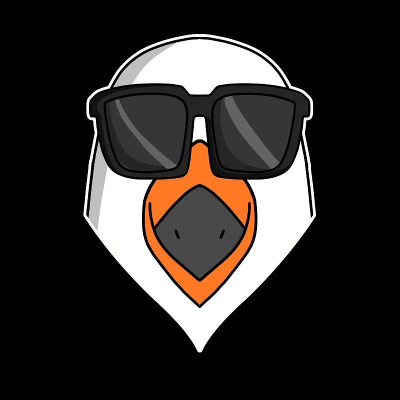 Coole Möwe mit Sonnenbrille