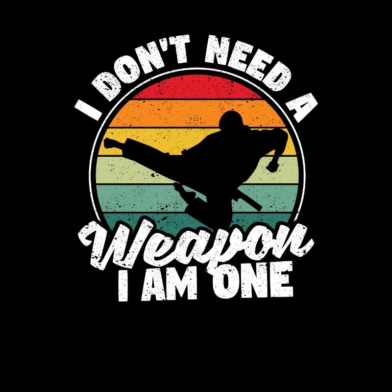 Karate Black Belt Fighters I don't need a weapon