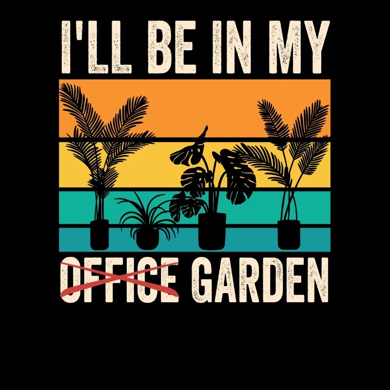 Je serai dans mon bureau dans la plante de jardin