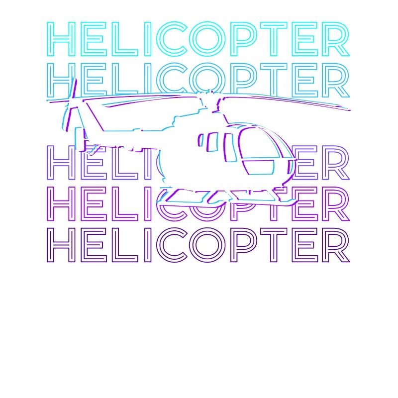 Helicopter Pilot Chopper Copter Retro