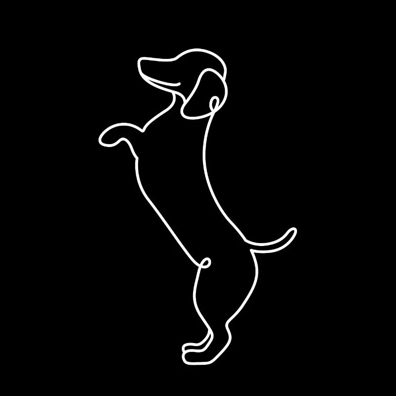 Single Line Design - Dackel