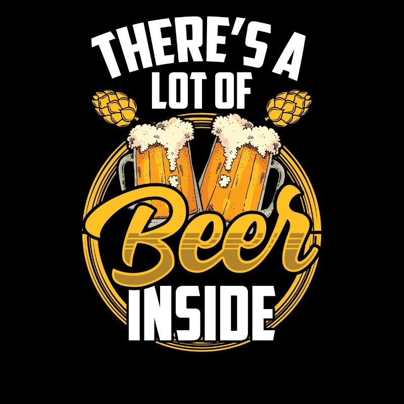 Da Ist Eine Menge Bier Drin Trinken Beer Inside