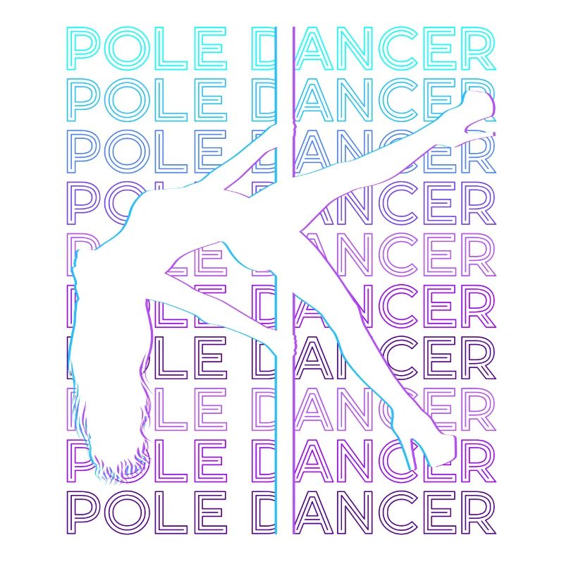 Pole Dancer Pole Dance Retro