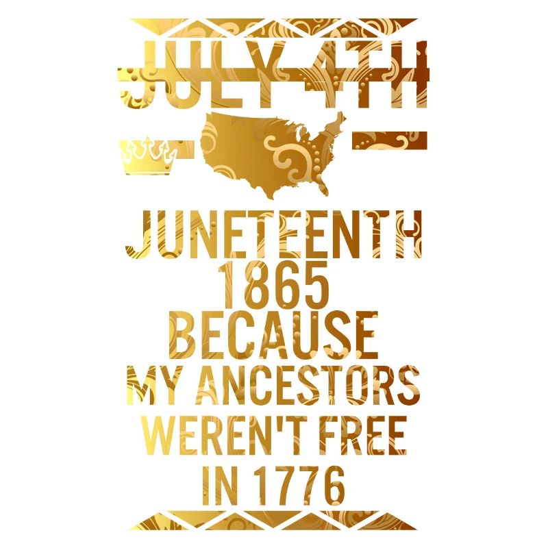 Juneteenth Day Mes ancêtres n’étaient pas libres en 1776