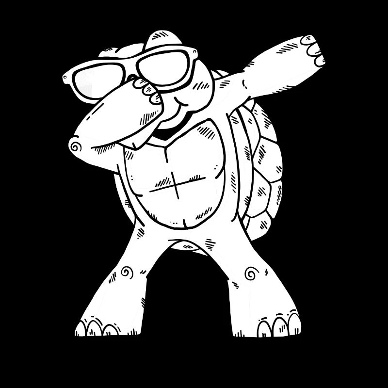 Dabbing Turtle Sea Turtle Lover Un cool