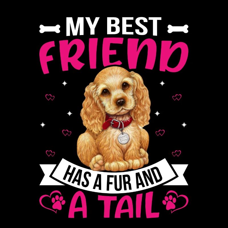 Cocker Spaniel Meilleur ami a de la fourrure et de la queue