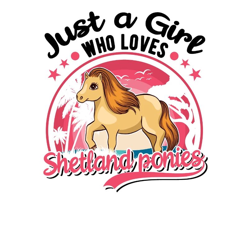 Shetlandpony Mädchen Shetland-Pony Shetty