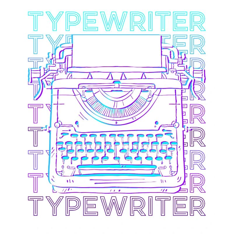Type de machine à écrire Retro