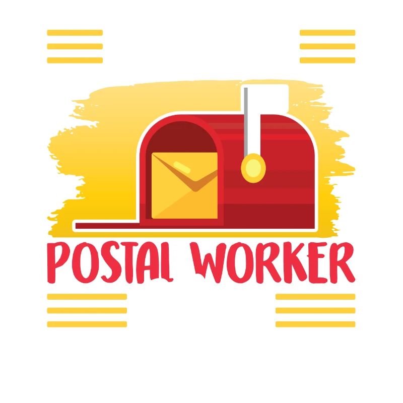 Stolze Postbotin Mutter Briefträger Postbote