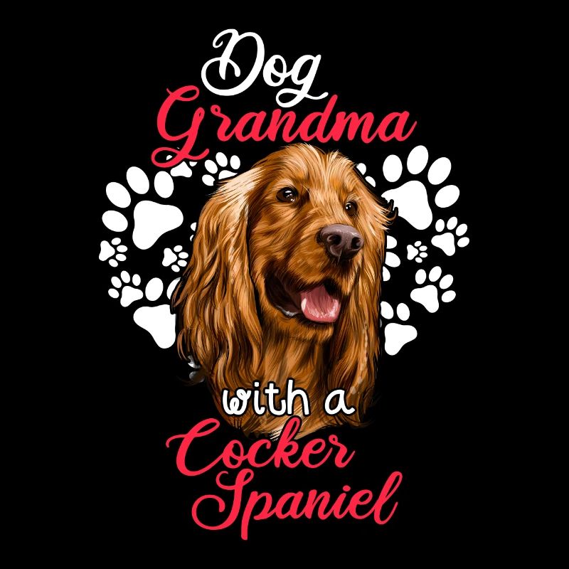 Hund Oma Mit Cocker Spaniel Lustige