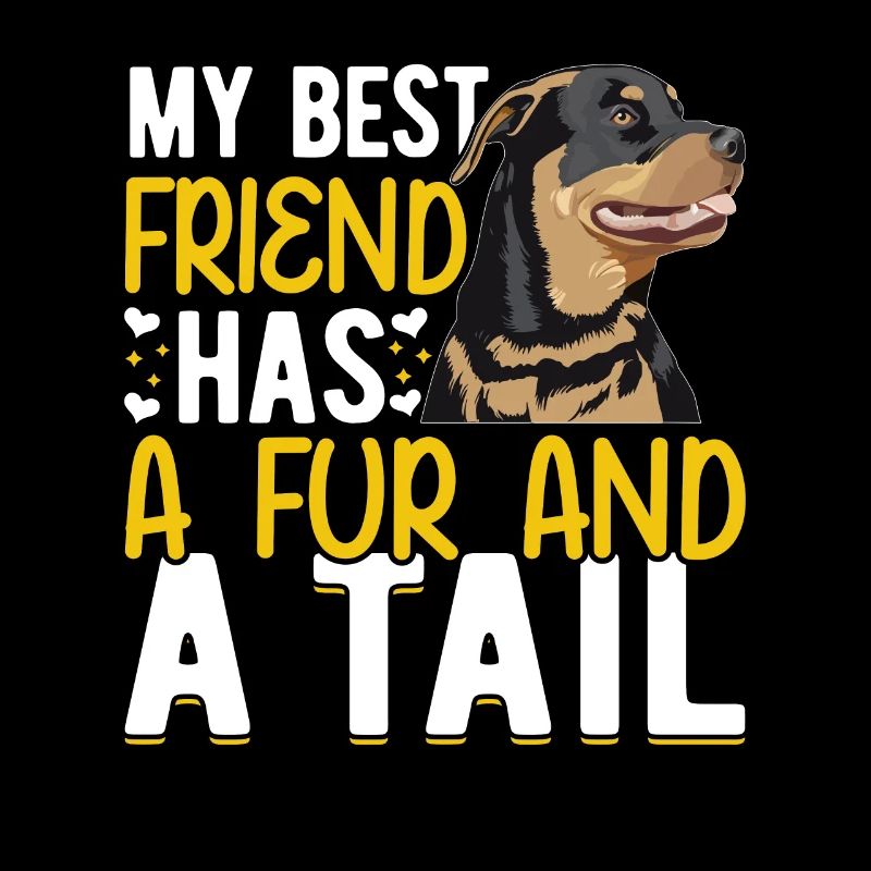 Le meilleur ami de Rottweiler a de la fourrure et de la queue