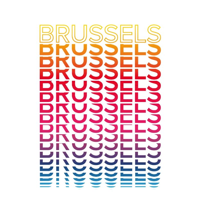 Retro Nostalgic City - Rainbow Brussels
