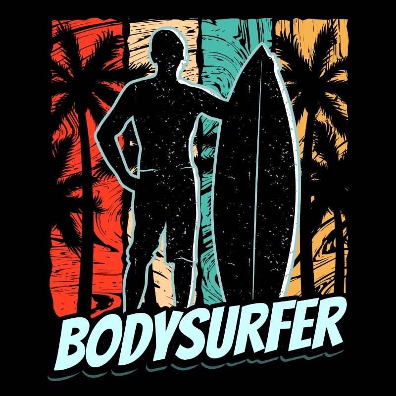 Bodysurfer Bodysurfen Bodysurf Bodysurfing Hobby