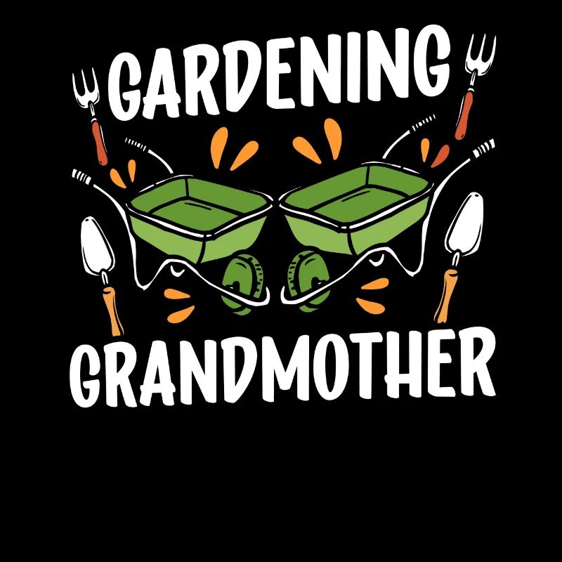 Gartenarbeitende Großmutter Gärtnerin Oma Garten