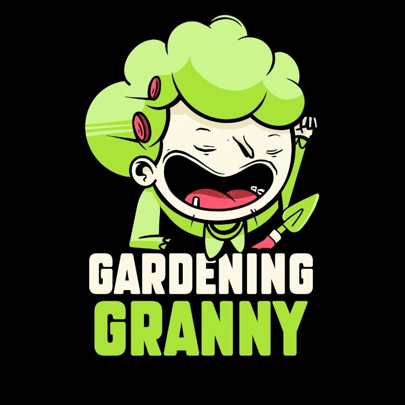 Gartenarbeit Oma Großmutter Gärtnerin Garten