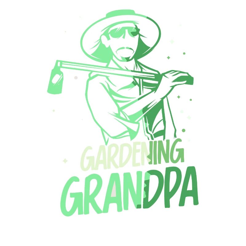 Gartenarbeit Opa Garten Großvater Gärtner