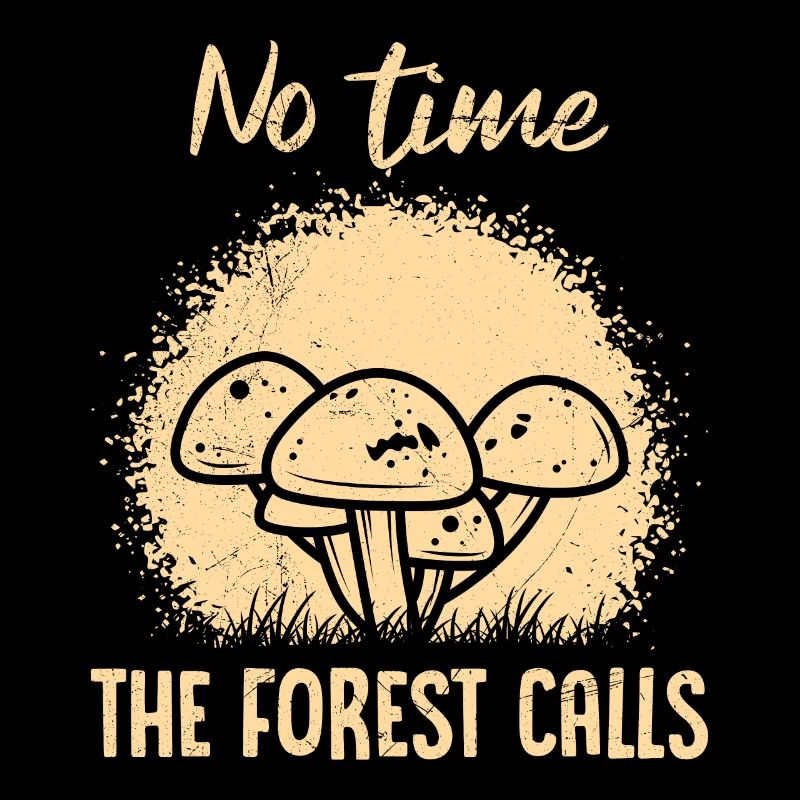Pas de temps que la forêt appelle les cueilleurs de champignons Cueilleurs de champignons