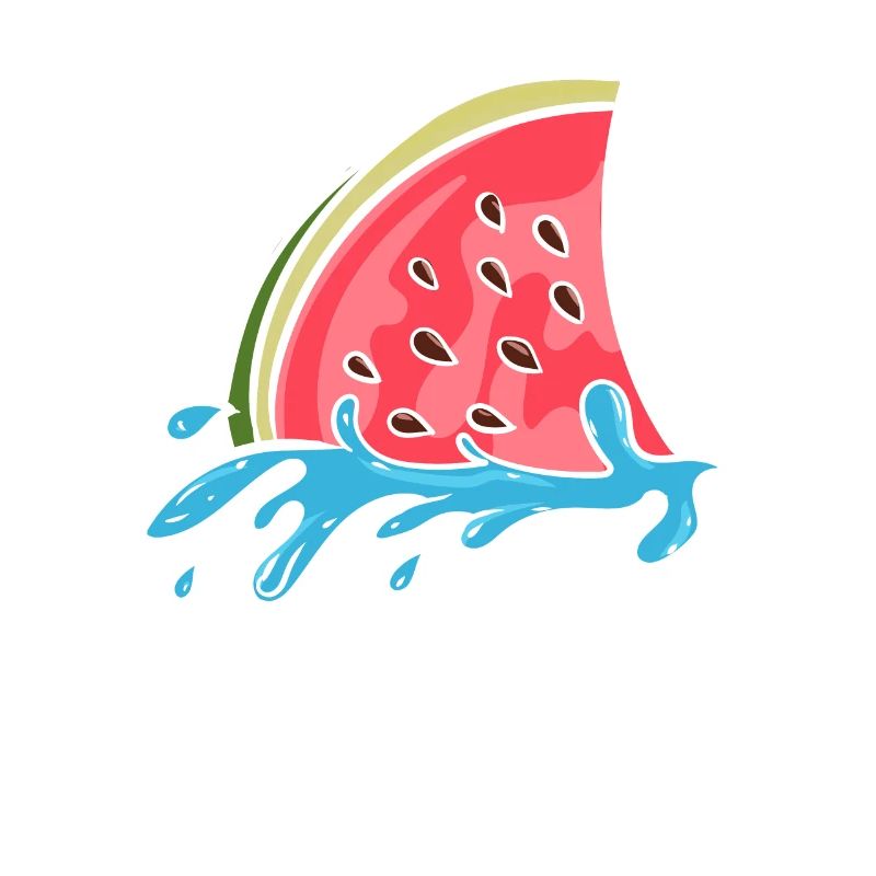 Aileron de requin comme pastèque