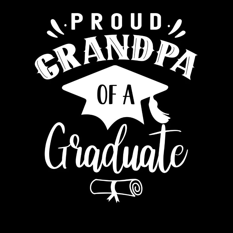 Stolzer Großvater Eines Absolventen Absolvent