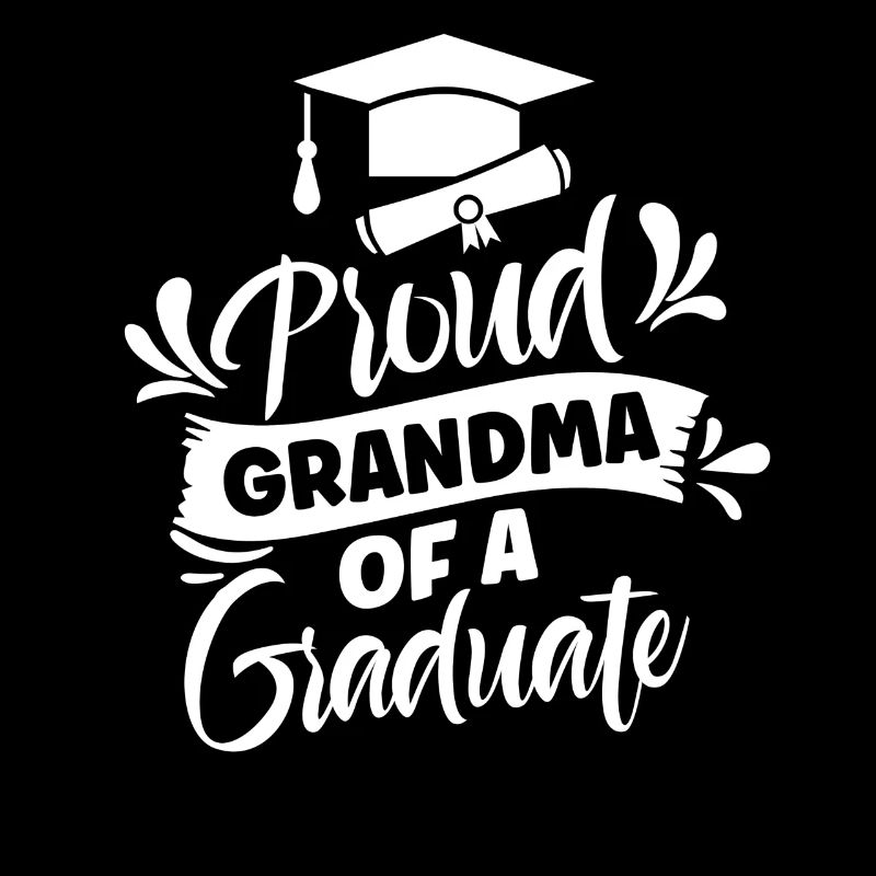 Stolze Großmutter Eines Absolventen Absolvent