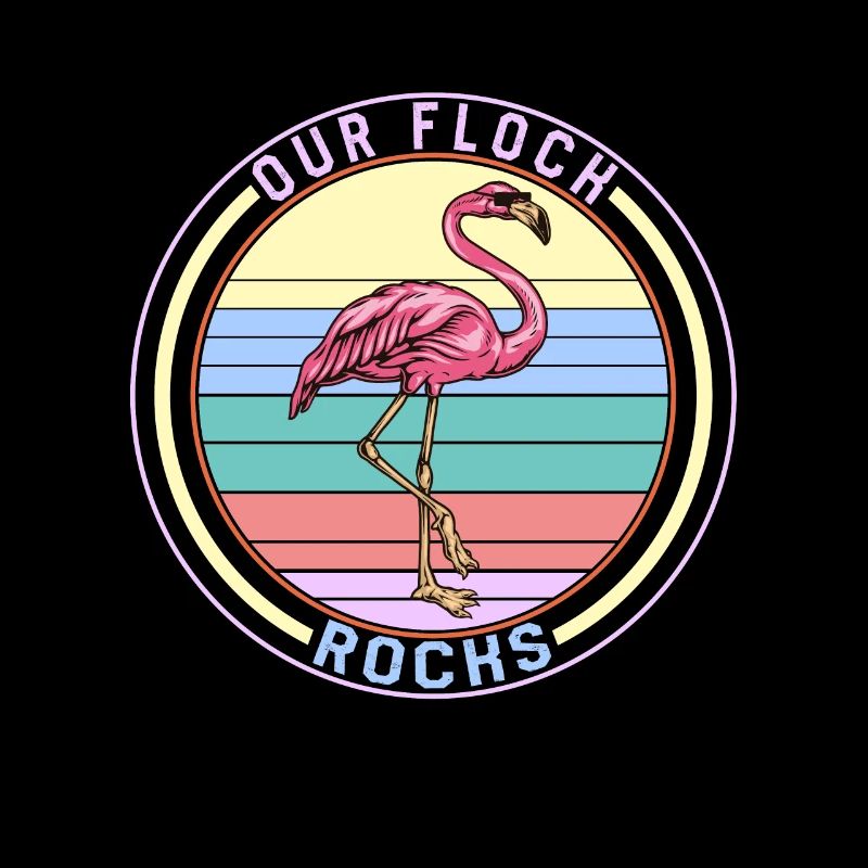 Muttertagshemd, Unsere Herde rockt Flamingo