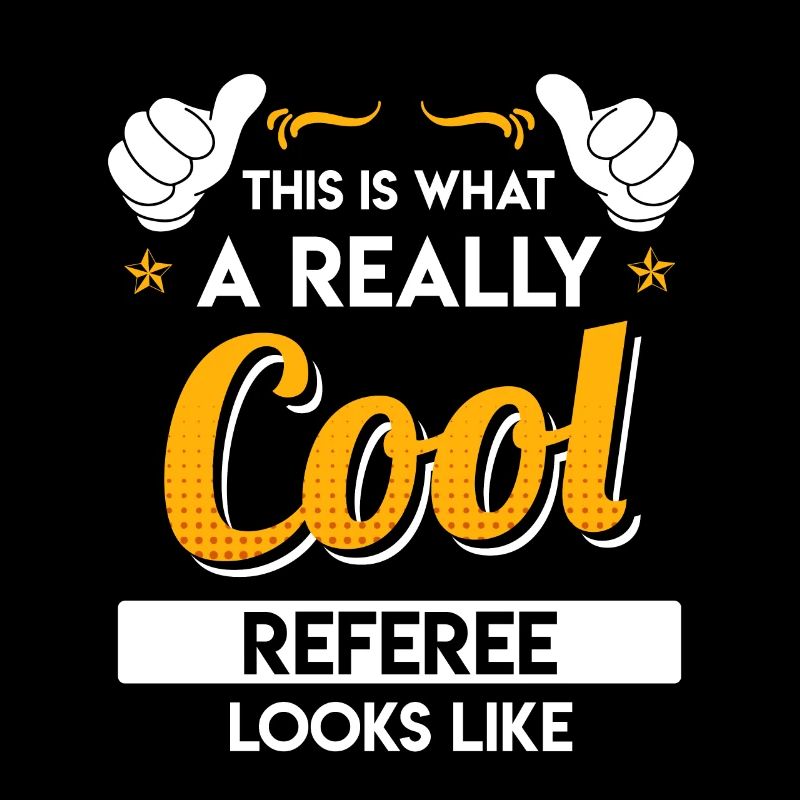 This is what a really cool referee looks like