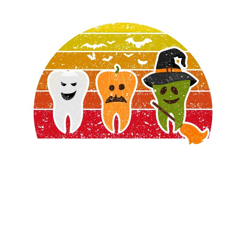 Dents Ghost Pumpkin Witch Dentiste mignon
