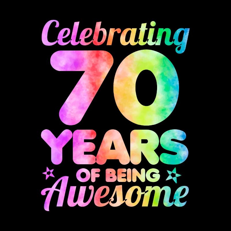 Idée du 70e anniversaire célébrant les 70 ans d’existence