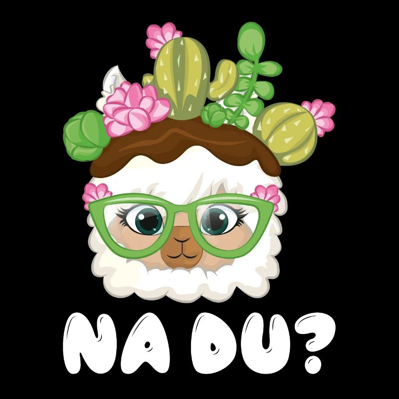 Na Du süßes Alpaka oder Lama Motiv