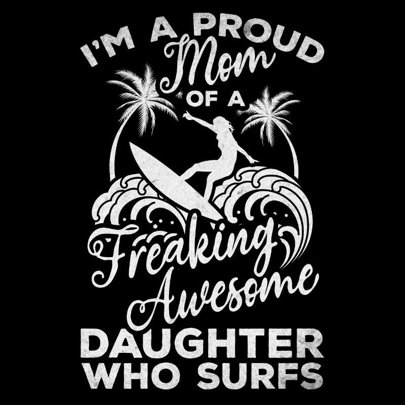 Surfing Stolze Mutter einer verdammt tollen