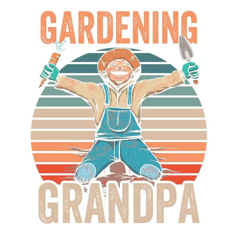 Gartenarbeit Opa Gärtner Großvater Garten