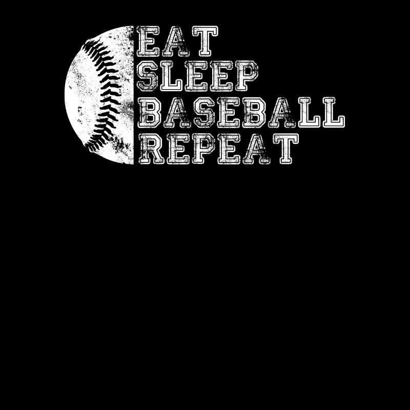 Manger dormir Baseball Répéter Joueur de baseball Drôle