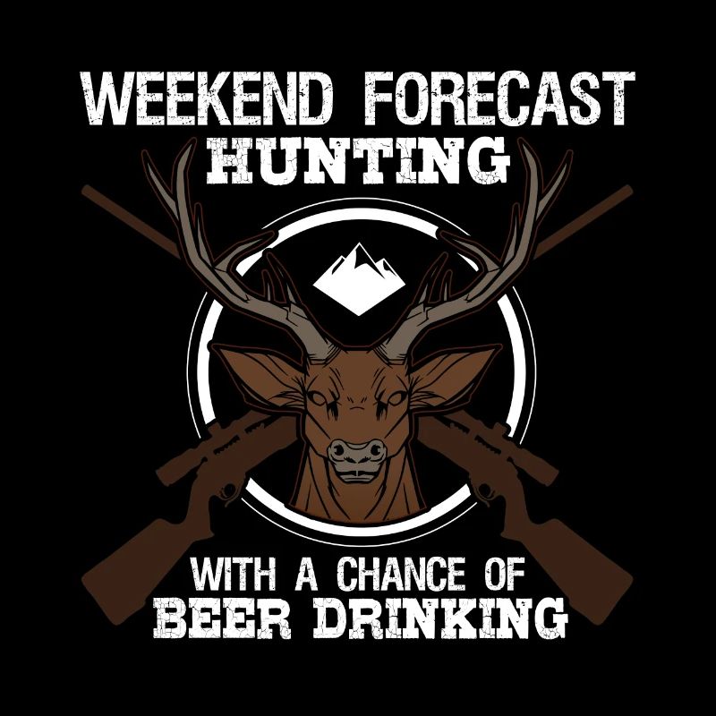 Chasse du week-end avec la perspective de boire de la bière