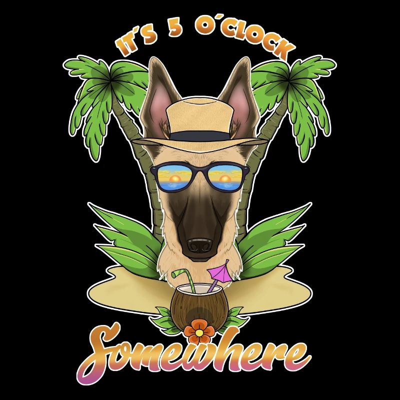 It Is 5 OClock Somewhere Drinking Malinois