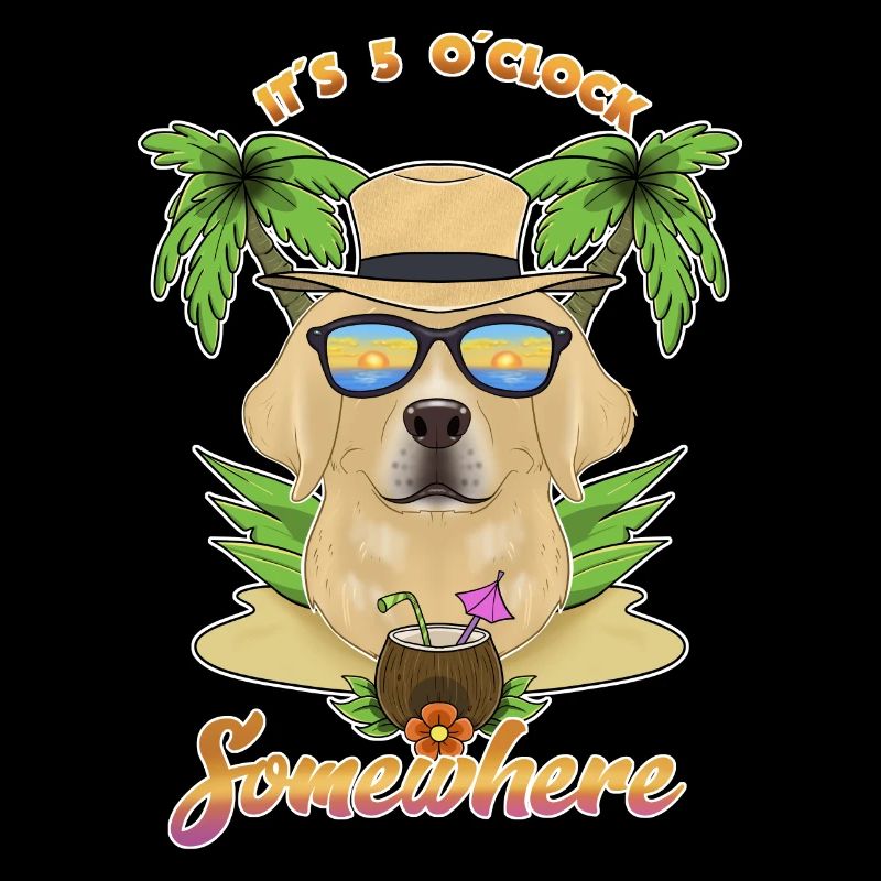 It Is 5 OClock Somewhere Drinking Labrador