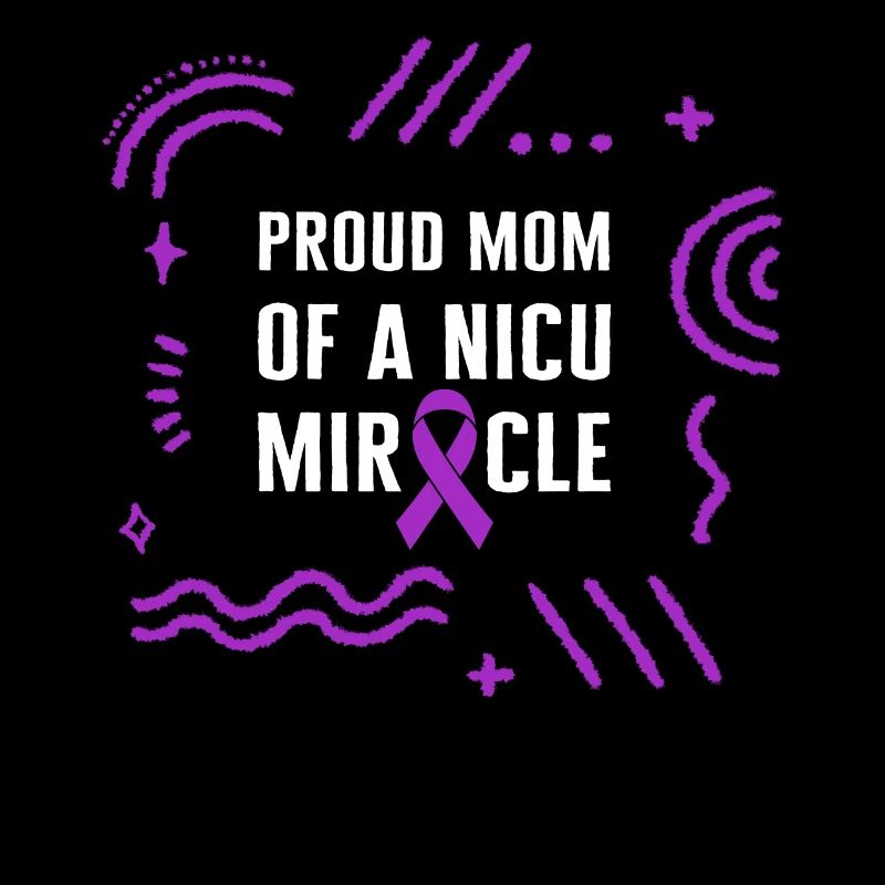 Frühchen-Mama-Shirt, stolze Mutter eines NICU-Wunders