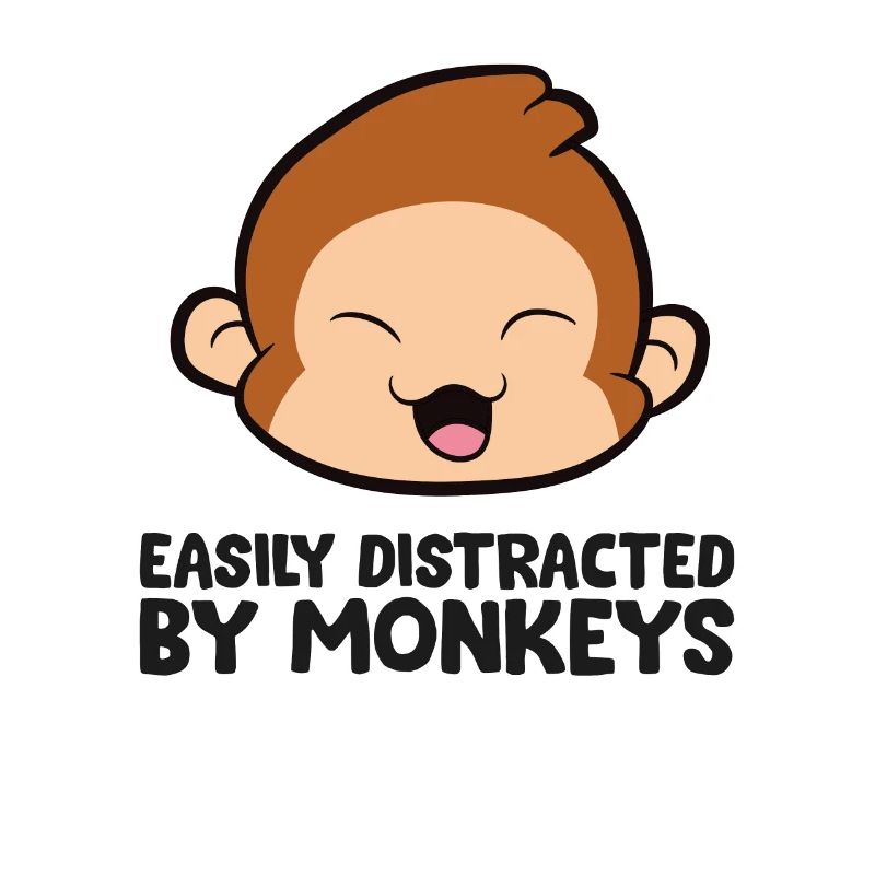 Monkey Ape Lover Easily Distracted By Monkeys