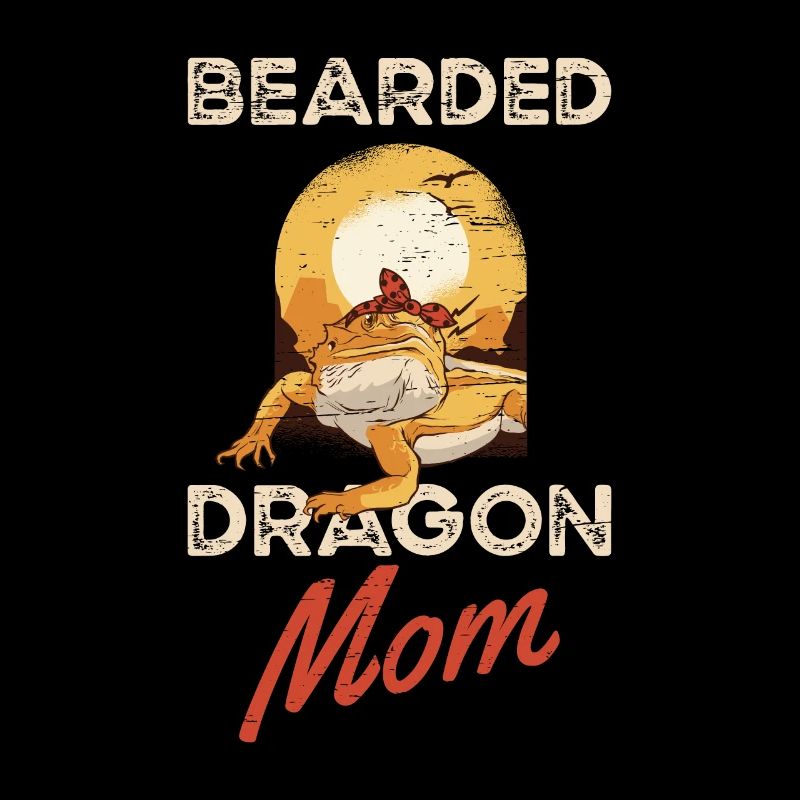 Bartdrache Mama Eidechse Haustier Muttertag