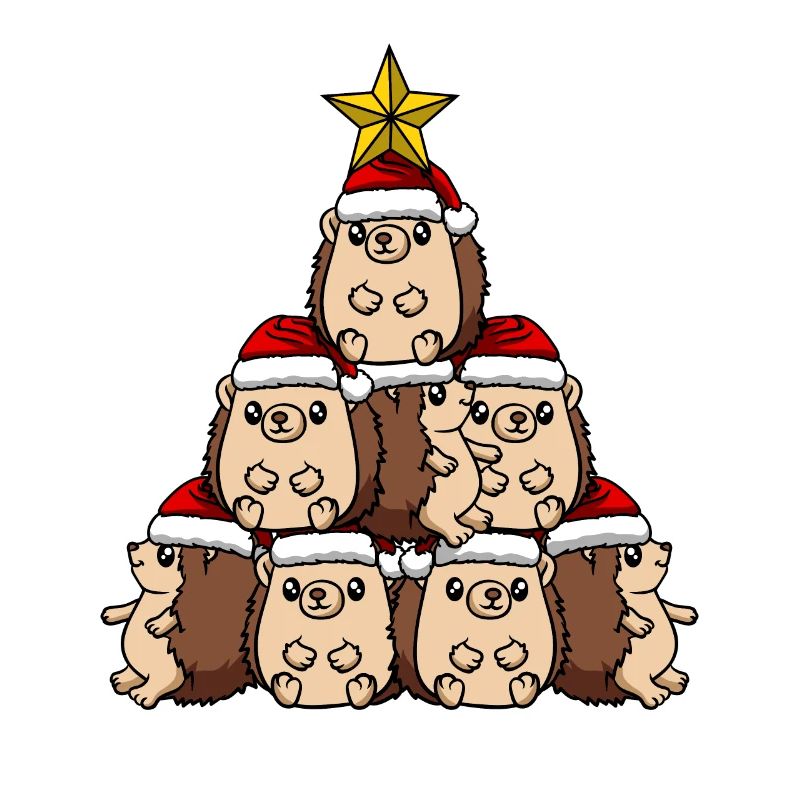 Igel Weihnachtsbaum