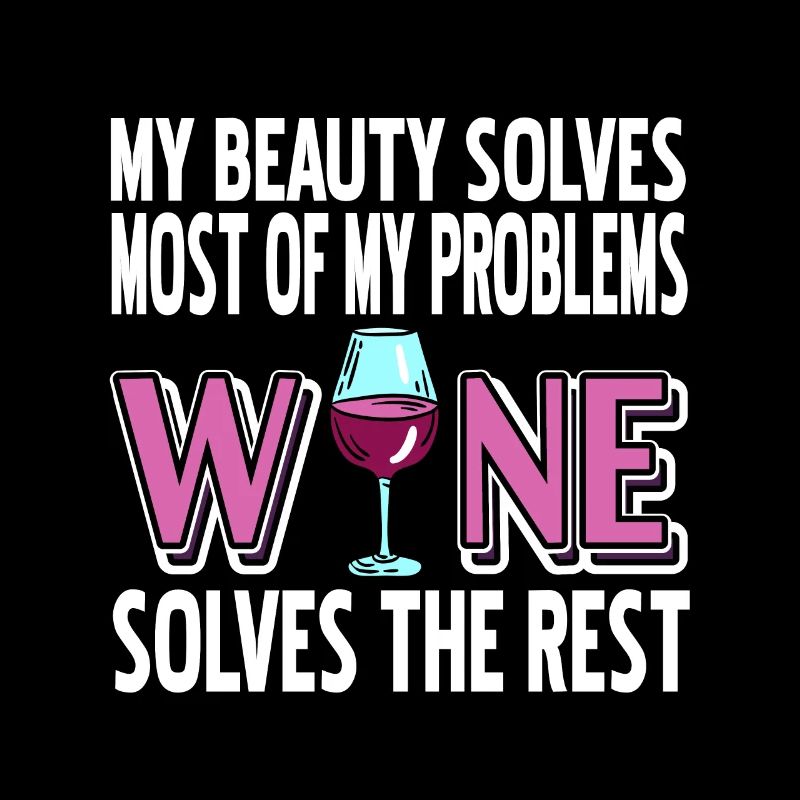 Wine Solves Problem Funny Wine Lover T-Shirt