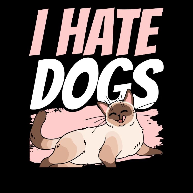 Ich Hasse Hunde Liebhaber Katzen Katze Haustier