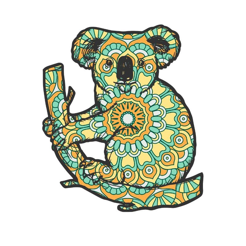 Mandala Koala Geometry Pattern