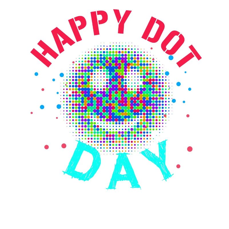 Dot Pattern Sourire coloré Happy Dot Day