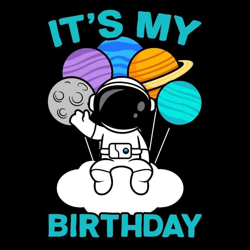 It's My Birthday Celebration Space Happy Bday