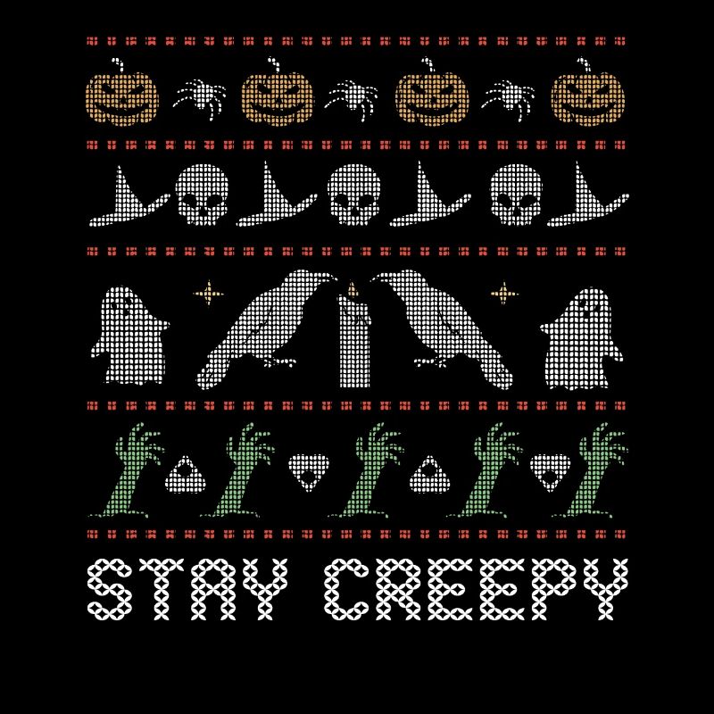 Stitch Pattern Horreur Créatures Effrayante Halloween